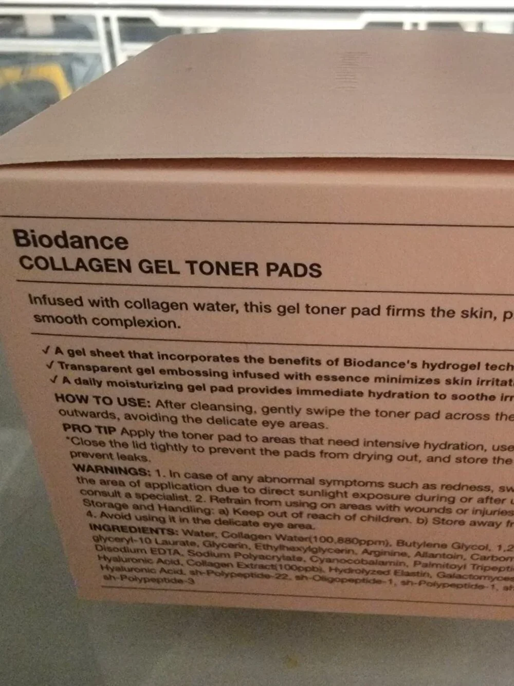 New Sealed Korean skincare Biodance Collagen Skin Pads